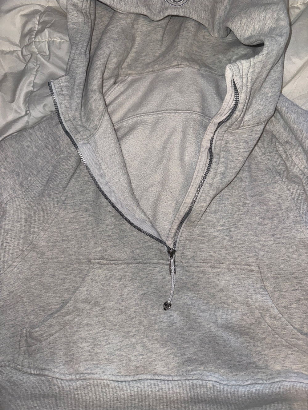 lululemon athletica Light Gray Half-Zip Hoodie - Picture 4 of 4